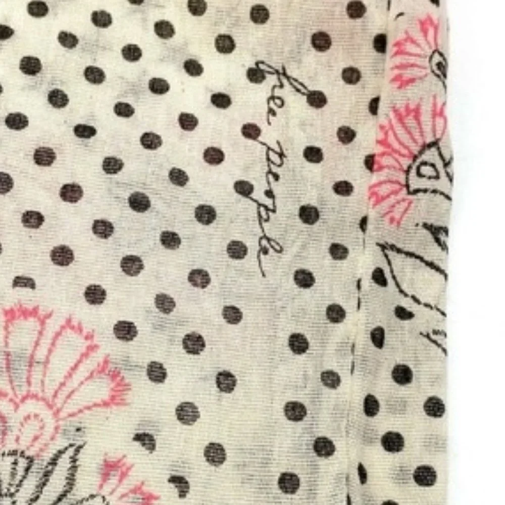 Free People Cloth Linen Purse Tote Shoulder Bag